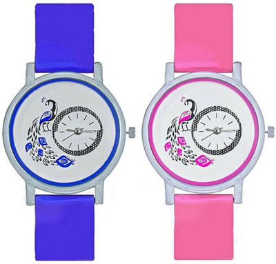 

Keepkart Peacock Dial PU Strap New Branded Type 0340 Watch - For Girls