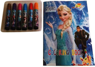 

Funcart Frozen theme Coloring book with Sketch Pen Set