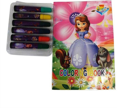 

Funcart Sofie the Princess theme Coloring book with Sketch Pen Set