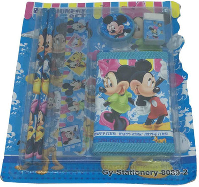 

Funcart Mickey mouse theme stationery set with wallet ( 5 items/pack)