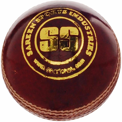 

SS Gutsy Alum Tanned Cricket Leather Ball(Pack of 12, Red)