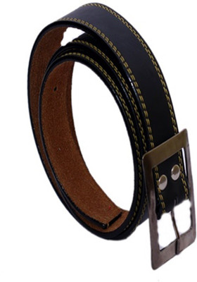 

madley Men Black Texas Leatherite Belt