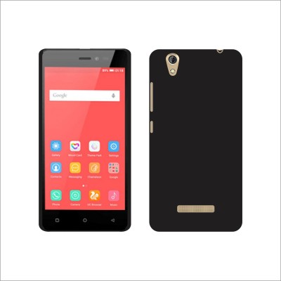 CASE CREATION Back Cover for Gionee Pioneer P5L New Premium Quality Imported Exclusive Matte Rubberised Finish Frosted Hard Back Shell Case Cover Guard Protection(Black, Pack of: 1)