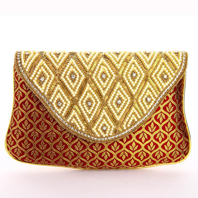 

Utsavi Party Maroon Clutch