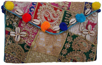 

The Living Craft Casual Multicolor Clutch