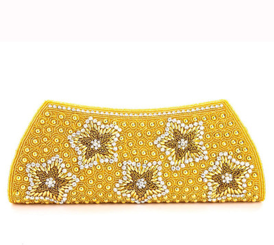 

Utsavi Party Yellow Clutch