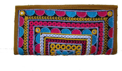 

The Living Craft Casual Multicolor Clutch