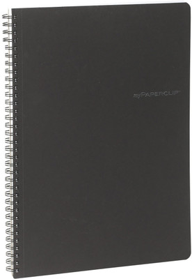 

Mypaperclip A4 Notebook(128 Ruled Pages Executive Series, Black)