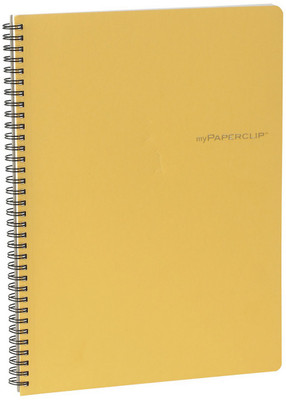 

Mypaperclip A4 Notebook(128 Ruled Pages Executive Series, Yellow)