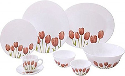 

Laopala Tulip Garden Pack of 27 Dinner Set(Opalware)