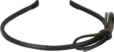 

Blur Basic Black Bow Hair Band(Black)