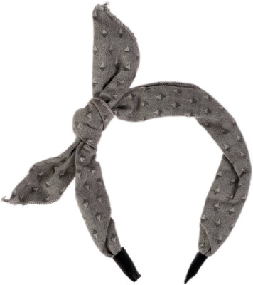 

Blur Minimal Triangle Bow Hair Band(Grey)
