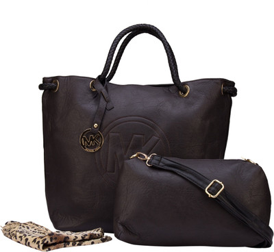 

ILU Tote(Brown, Gold)