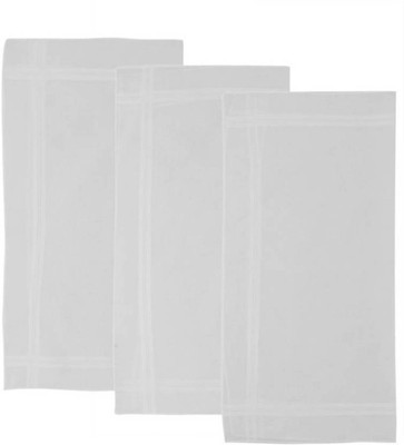 Tahiro Plain Handkechiefs [ White ] Handkerchief(Pack of 6)