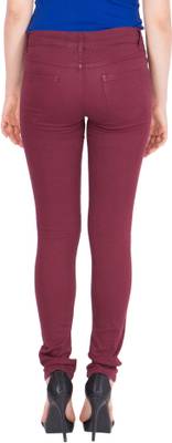 American-Elm Regular Women's Maroon Jeans