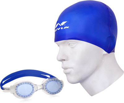 

Nivia Goggle & Cap Swimming Kit