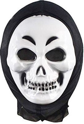 

Futaba Masquerade Party Halloween Masks - Thin Eyebrows Ghost Party Mask(Black, White, Pack of 1)