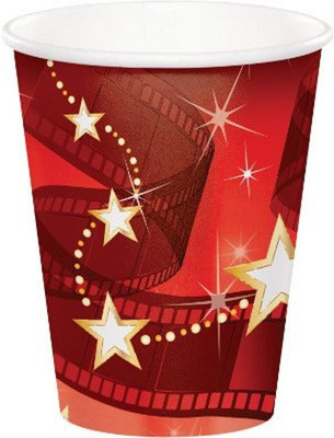 

Funcart Funcart Hollywood Lights 9oz Cups Paper Mug(150 ml, Pack of 8), Multicolor