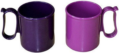 

Tupperware Snaktizers Plastic Mug(350 ml, Pack of 2), Purple