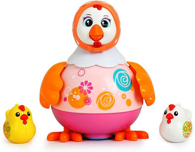 

Jaibros Interactive whistle, play and dancing Hen with music and lights(Multicolor)