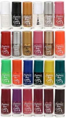 

Fashion Bar Googgly Nail Polish Combo Pack of 24 Multicolor,(Pack of 24)