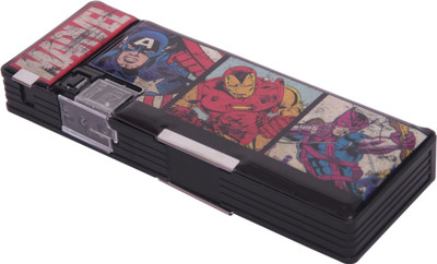 

Marvel AVENGER AVENGER Art PLASTIC Pencil Box(Set of 1, Black)