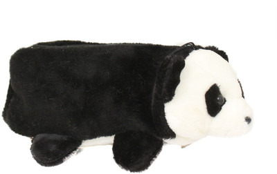Tickles Pencil Pouch Multipurpose Bag Art Pile Cloth Pencil Box(Set of 1, Black)
