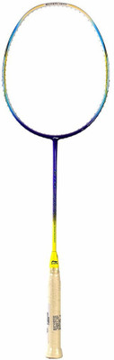 

Li-Ning 610 WindStorm Carbon Fibre Purple, Yellow Strung Badminton Racquet(G4 - 3.25 Inches, 340 g)