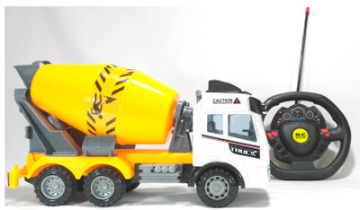 

HALO NATION Remote Control Concrete Mixer truck Construction toy(Yellow)