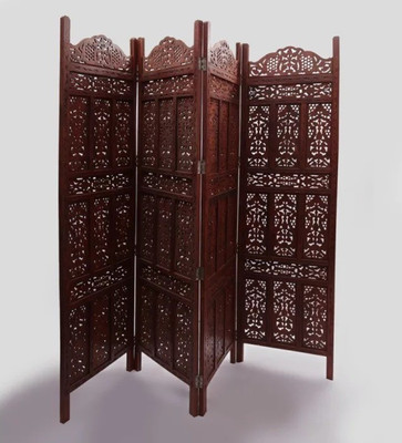 

Onlineshoppee Solid Wood Decorative Screen Partition(Free Standing, Finish Color - Brown)