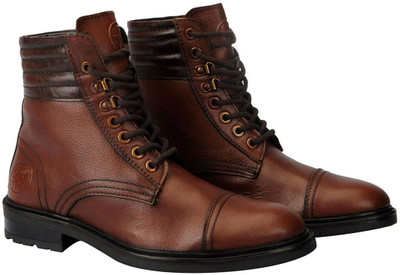 FAUSTO High Ankle Boots For Men(Tan