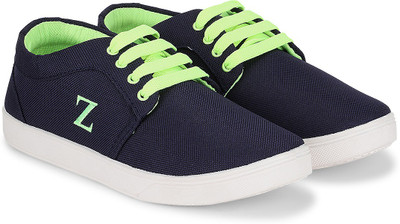 

Pasco Dual Toned Lace Up Sneakers For Men(Navy, Green, Navy blue::subtle green