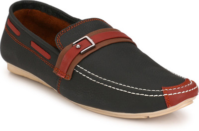 

Eego Italy Genuine Leather Men's New Look Loafers For Men(Black