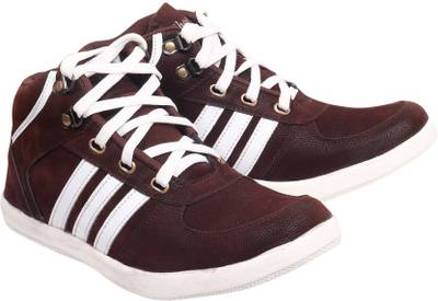 CoolSwagg Men's Mid Ankle Length Leather Sneakers, Casuals, Outdo...