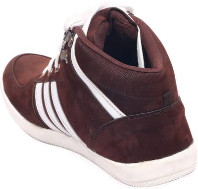 CoolSwagg Men's Mid Ankle Length Leather Sneakers, Casuals, Outdo...