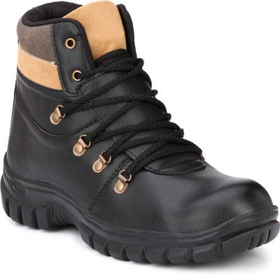 

Eego Italy Steel Toe Safety Shoes Boots For Men(Multicolor, Black