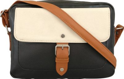 

Toteteca Bag Works Women Casual Black PU Sling Bag
