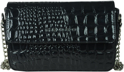 

Cross Women Casual Black PU Sling Bag