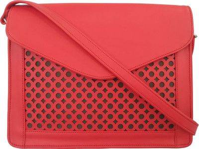 

Toteteca Bag Works Women Casual Red PU Sling Bag