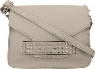 

Toteteca Bag Works Women Casual Grey PU Sling Bag