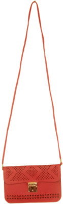 

Sky Marketings Girls Casual Red PU Sling Bag