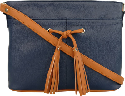 

Toteteca Bag Works Women Casual Blue PU Sling Bag