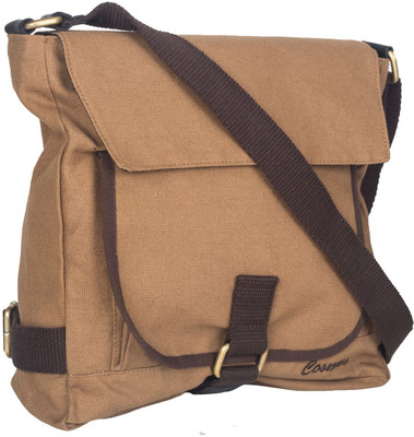 

Cosmus Boys & Girls Casual Khaki Canvas Sling Bag