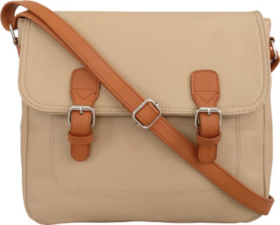 

Toteteca Bag Works Women Formal Beige PU Sling Bag