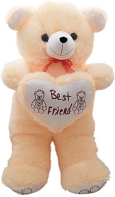 

GN Enterprises 5 feet Teddy with Heart GN_23 - 152 cm(Cream)