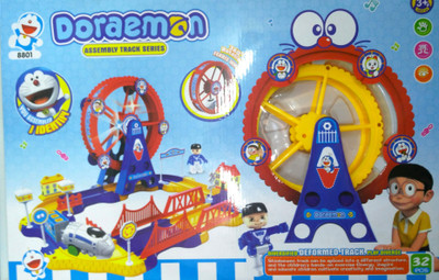 

HALO NATION Halo Nation Doraemon Assembly track and wheel toy(Blue, White)