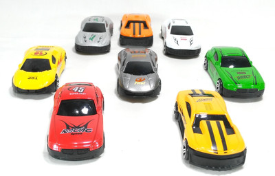 

HALO NATION Halo Nation Die Cast famous Cars 8 pcs Set(Red, Black), Black;red