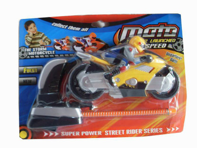 

HALO NATION Halo Nation Racing Bike Speed Toy for Kids with Launcher(Yellow)