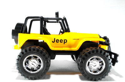 

HALO NATION Powerful Friction Wrangler Jeep Push And Go toy(Red, Black), Black;red