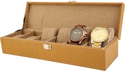 Anything & Everything Watch Case / Watch Holder / Watch Organizer - 06 - Coffee Watch Box(Coffee, Holds 06 Watches)   Watches  (Anything & Everything)